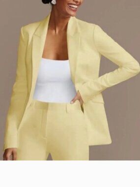 Chadwicks Yellow Linen Blazer